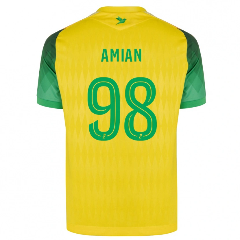Danxen Mænd Kelvin Amian #98 Gul Grøn Rød Hjemmebane Spillertrøjer 2026/27 Trøje T-Shirt