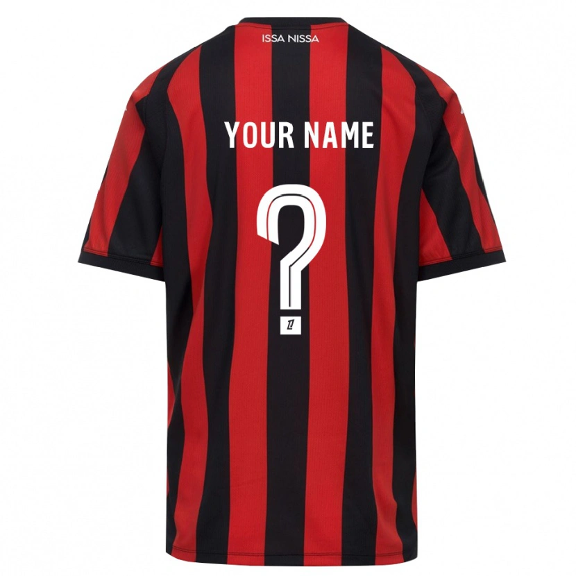 Danxen Mænd Dit Navn #0 Rød Sort Hvid Hjemmebane Spillertrøjer 2026/27 Trøje T-Shirt