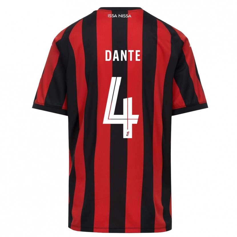 Danxen Mænd Dante #4 Rød Sort Hvid Hjemmebane Spillertrøjer 2026/27 Trøje T-Shirt