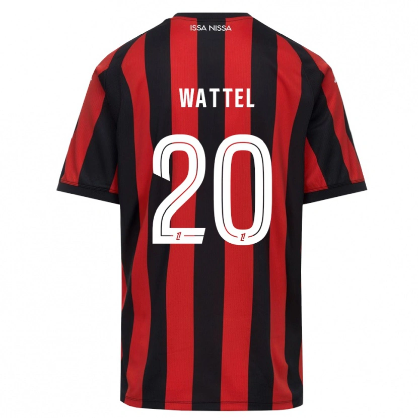 Danxen Mænd Sami Wattel #20 Rød Sort Hvid Hjemmebane Spillertrøjer 2026/27 Trøje T-Shirt