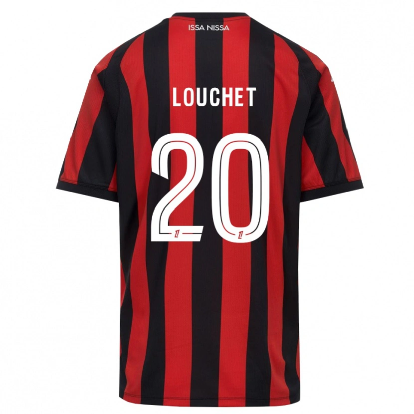Danxen Mænd Tom Louchet #20 Rød Sort Hvid Hjemmebane Spillertrøjer 2026/27 Trøje T-Shirt