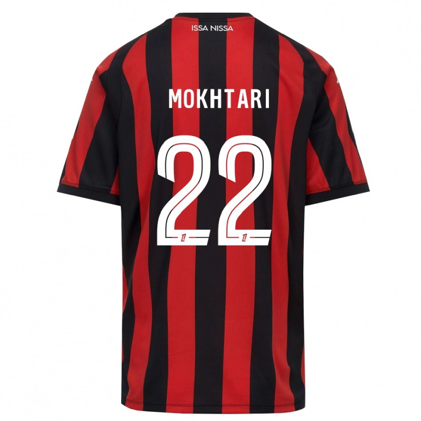 Danxen Mænd Jade Mokhtari #22 Rød Sort Hvid Hjemmebane Spillertrøjer 2026/27 Trøje T-Shirt