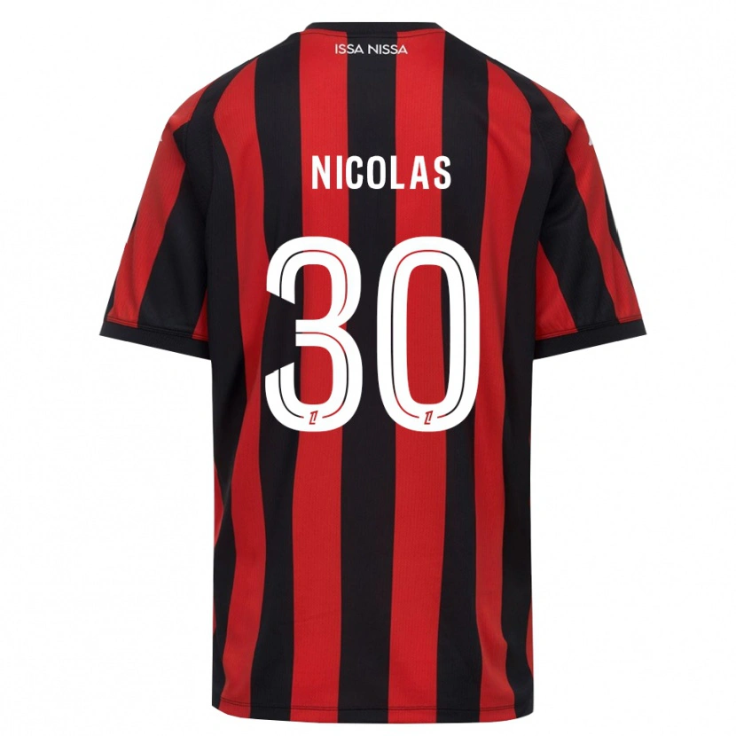 Danxen Mænd Lina-Lou Nicolas #30 Rød Sort Hvid Hjemmebane Spillertrøjer 2026/27 Trøje T-Shirt