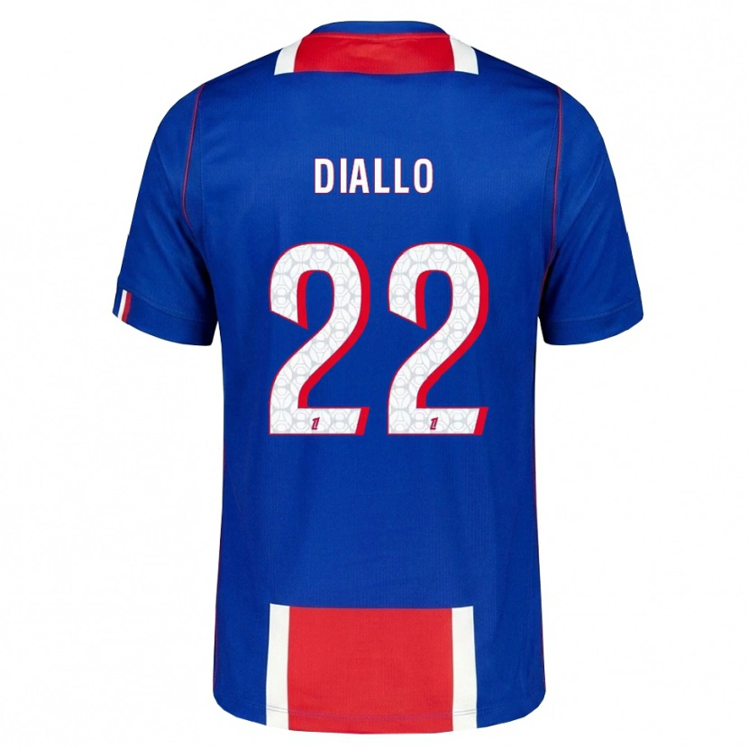 Danxen Mænd Abdou Diallo #22 Rød Hvid Blå Hjemmebane Spillertrøjer 2026/27 Trøje T-Shirt
