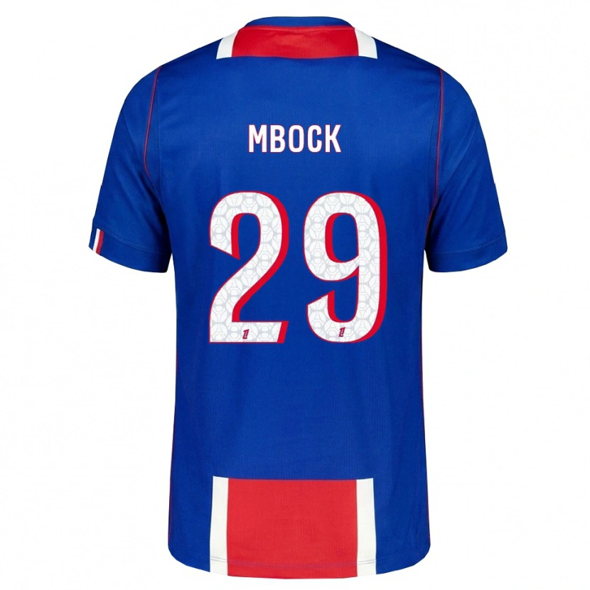 Danxen Mænd Griedge Mbock Bathy #29 Rød Hvid Blå Hjemmebane Spillertrøjer 2026/27 Trøje T-Shirt