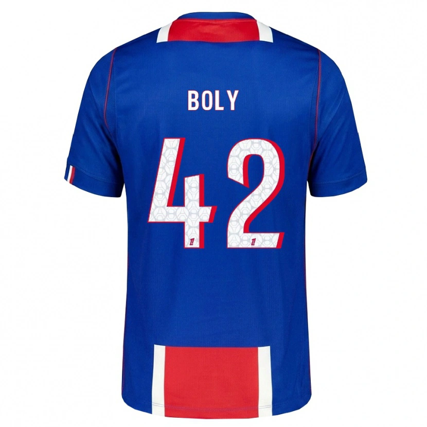 Danxen Mænd David Boly #42 Rød Hvid Blå Hjemmebane Spillertrøjer 2026/27 Trøje T-Shirt