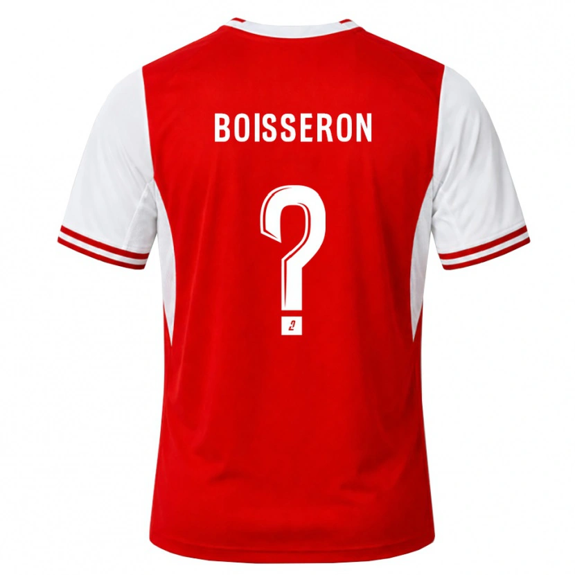 Danxen Mænd Jawad Boisseron #0 Rød Hvid Hjemmebane Spillertrøjer 2026/27 Trøje T-Shirt