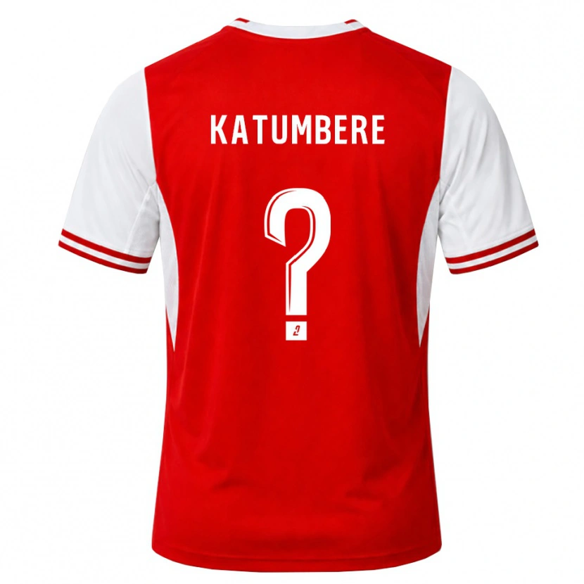Danxen Mænd Noah Katumbere #0 Rød Hvid Hjemmebane Spillertrøjer 2026/27 Trøje T-Shirt