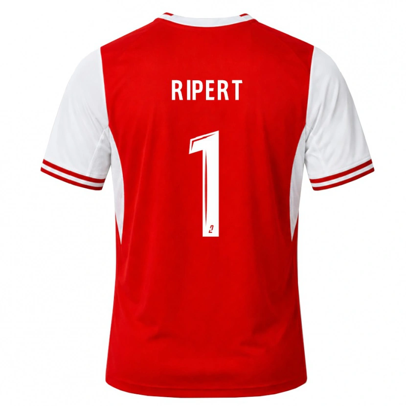 Danxen Mænd Léo Ripert #1 Rød Hvid Hjemmebane Spillertrøjer 2026/27 Trøje T-Shirt