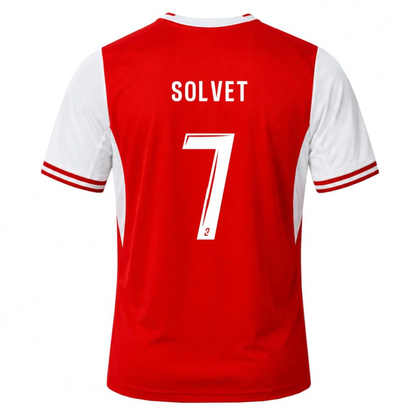Danxen Mænd Anddrys Solvet #7 Rød Hvid Hjemmebane Spillertrøjer 2026/27 Trøje T-Shirt