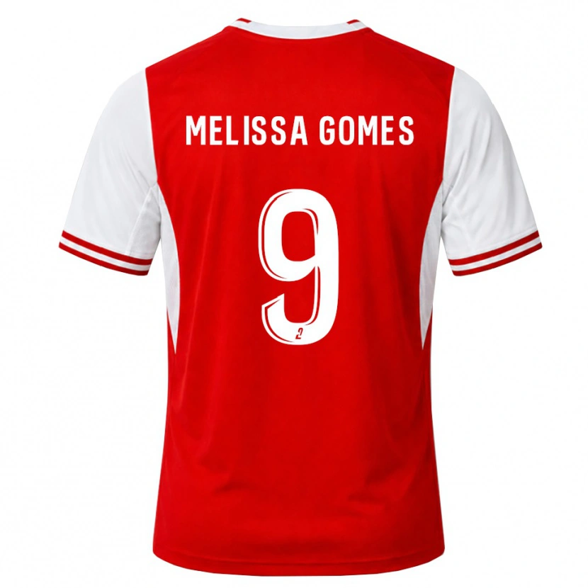 Danxen Mænd Melissa Ferreira Gomes #9 Rød Hvid Hjemmebane Spillertrøjer 2026/27 Trøje T-Shirt