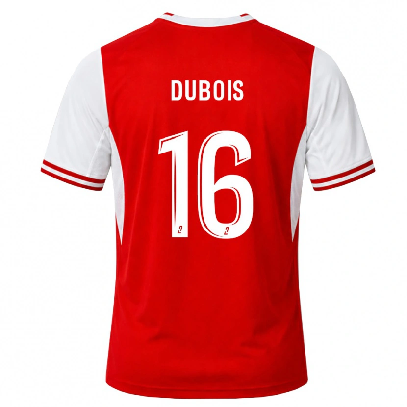 Danxen Mænd Tom Dubois #16 Rød Hvid Hjemmebane Spillertrøjer 2026/27 Trøje T-Shirt