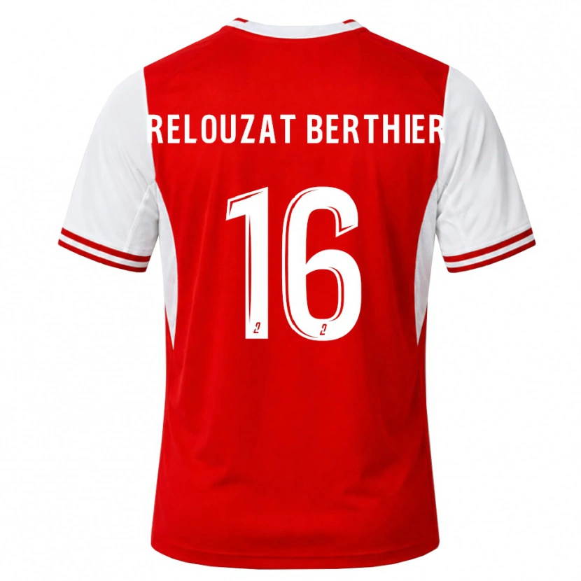 Danxen Mænd Maxime Relouzat Berthier #16 Rød Hvid Hjemmebane Spillertrøjer 2026/27 Trøje T-Shirt