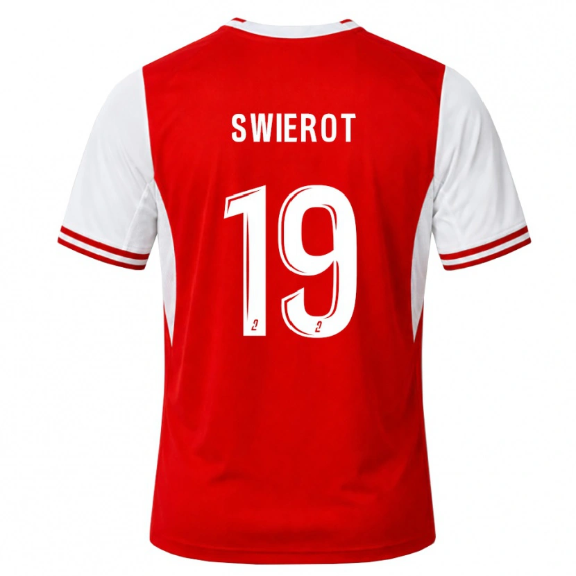 Danxen Mænd Julie Swierot #19 Rød Hvid Hjemmebane Spillertrøjer 2026/27 Trøje T-Shirt