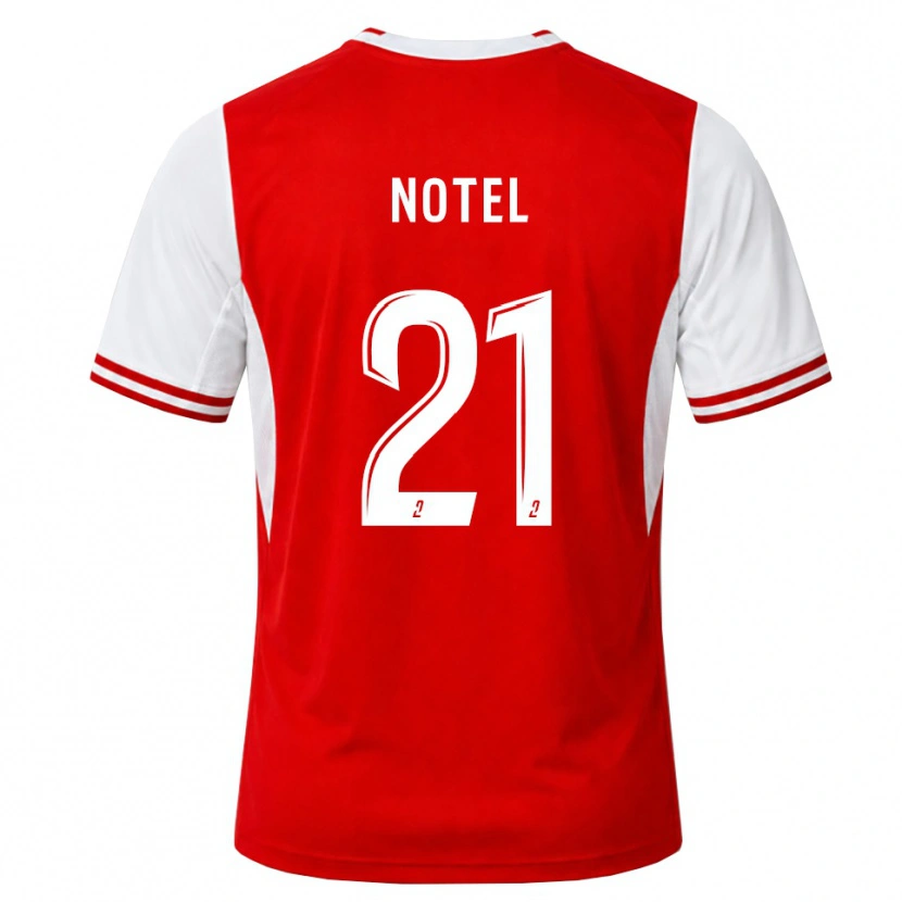 Danxen Mænd Lea Notel #21 Rød Hvid Hjemmebane Spillertrøjer 2026/27 Trøje T-Shirt