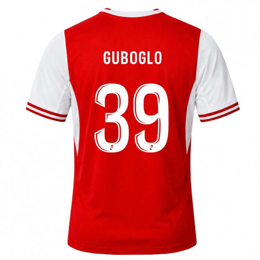 Danxen Mænd Aleksandr Guboglo #39 Rød Hvid Hjemmebane Spillertrøjer 2026/27 Trøje T-Shirt