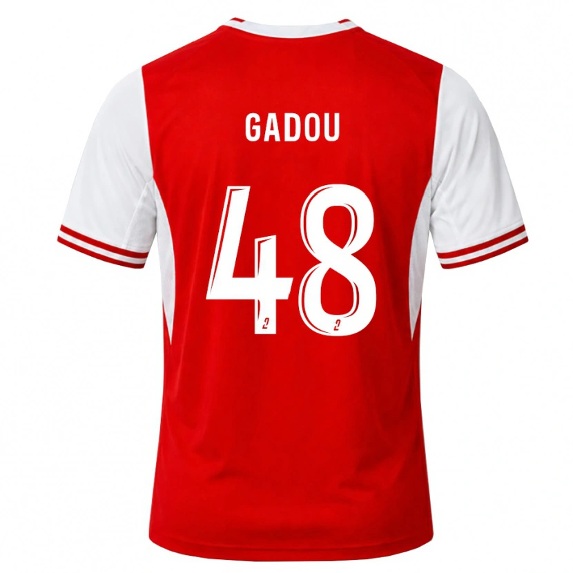 Danxen Mænd Arone Gadou #48 Rød Hvid Hjemmebane Spillertrøjer 2026/27 Trøje T-Shirt