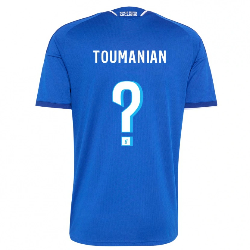 Danxen Mænd Anthony Toumanian #0 Kongeblå Hvid Hjemmebane Spillertrøjer 2026/27 Trøje T-Shirt