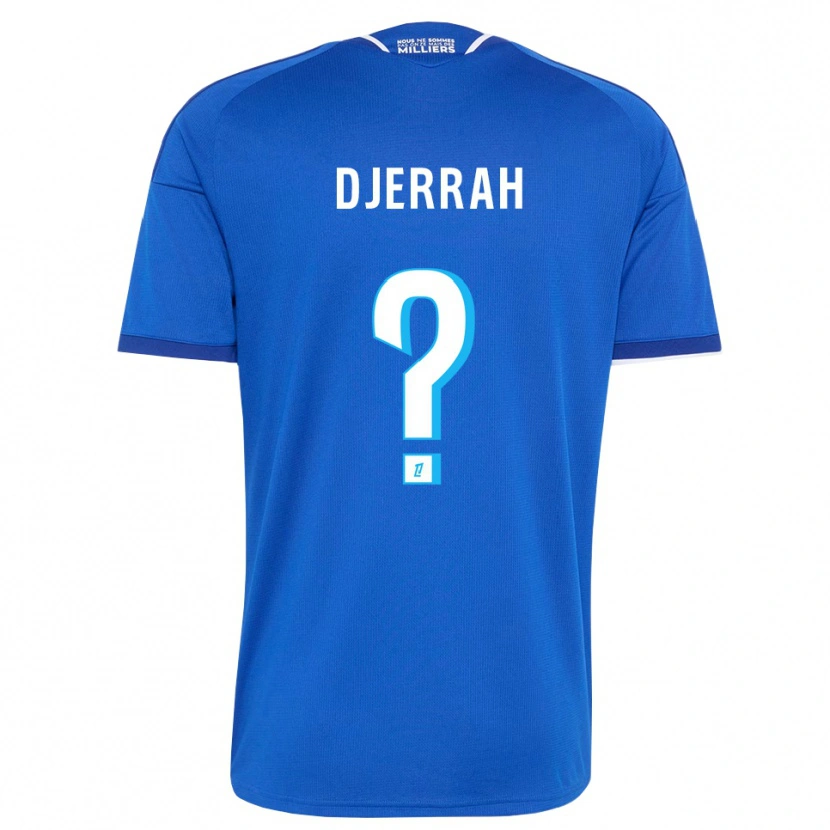Danxen Mænd Karim Djerrah #0 Kongeblå Hvid Hjemmebane Spillertrøjer 2026/27 Trøje T-Shirt