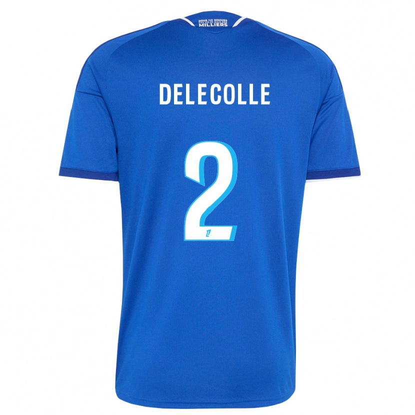 Danxen Mænd Timéo Delecolle #2 Kongeblå Hvid Hjemmebane Spillertrøjer 2026/27 Trøje T-Shirt