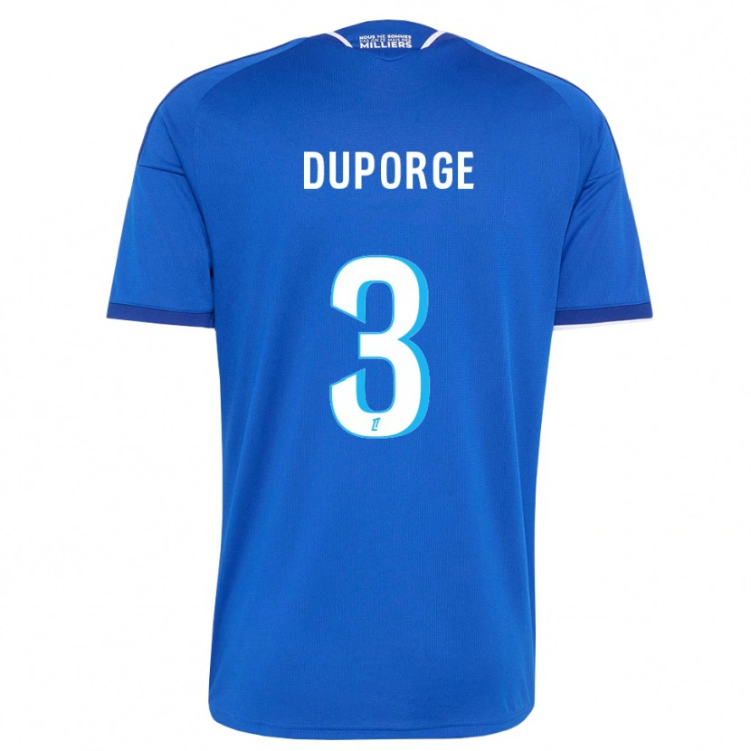 Danxen Mænd Morgane Duporge #3 Kongeblå Hvid Hjemmebane Spillertrøjer 2026/27 Trøje T-Shirt