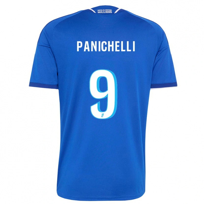 Danxen Mænd Joaquín Panichelli #9 Kongeblå Hvid Hjemmebane Spillertrøjer 2026/27 Trøje T-Shirt