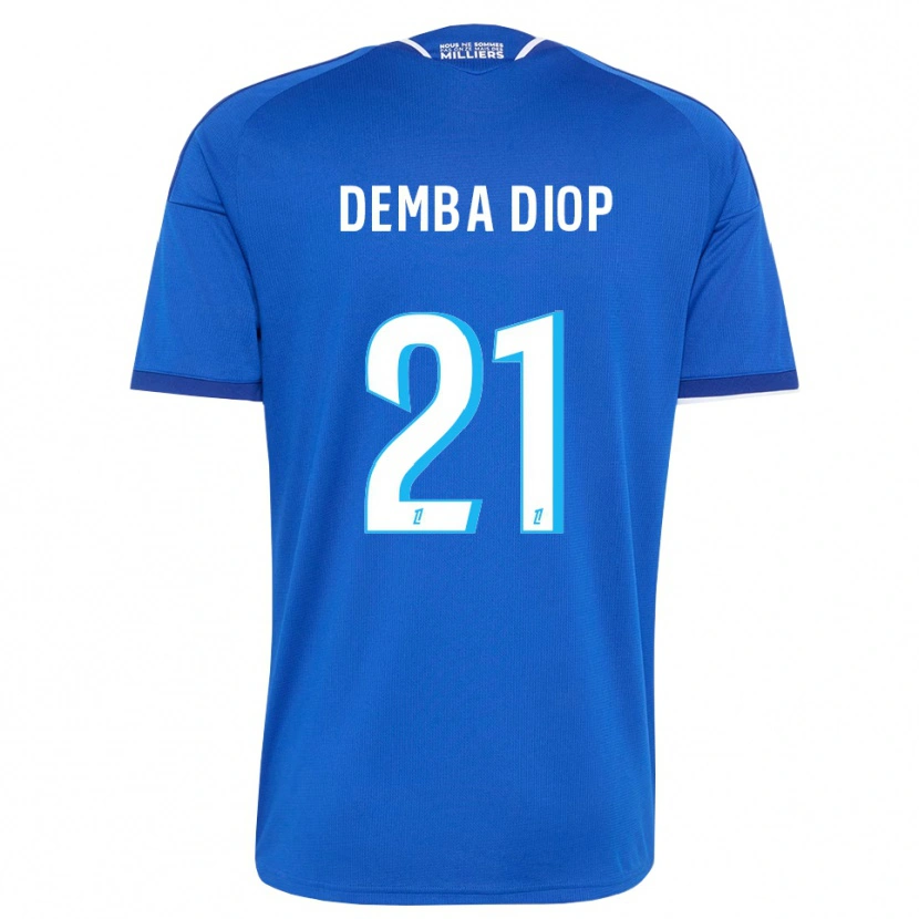 Danxen Mænd Pape Demba Diop #21 Kongeblå Hvid Hjemmebane Spillertrøjer 2026/27 Trøje T-Shirt