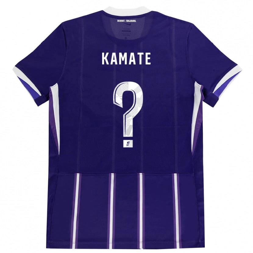Danxen Mænd Ali Kamate #0 Lilla Hvid Hjemmebane Spillertrøjer 2026/27 Trøje T-Shirt