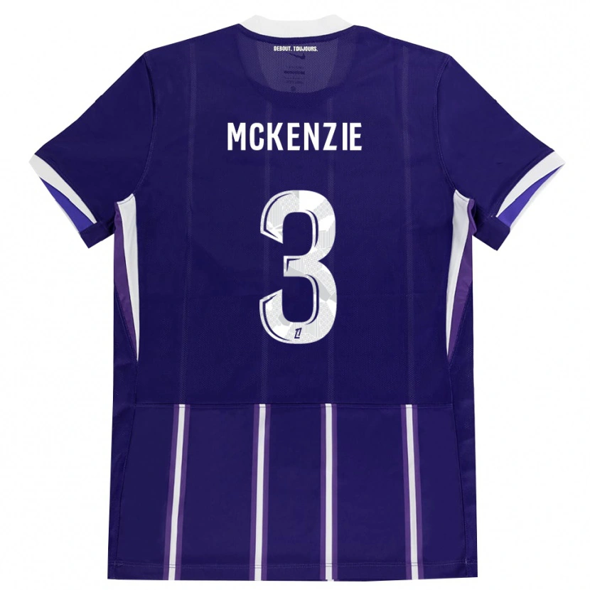 Danxen Mænd Mark Mckenzie #3 Lilla Hvid Hjemmebane Spillertrøjer 2026/27 Trøje T-Shirt