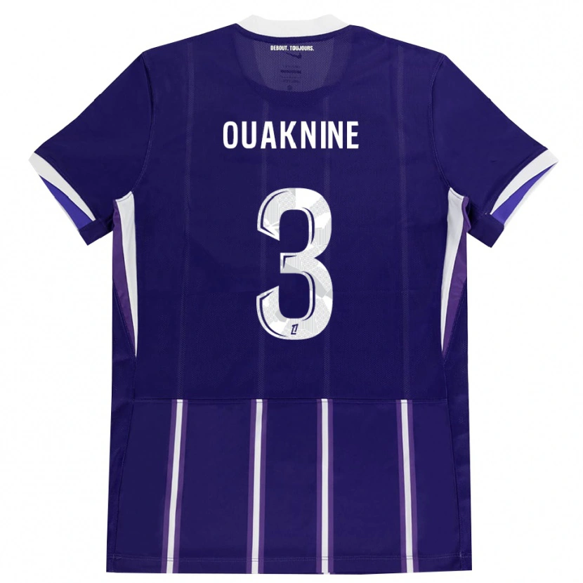 Danxen Mænd Jules Ouaknine #3 Lilla Hvid Hjemmebane Spillertrøjer 2026/27 Trøje T-Shirt