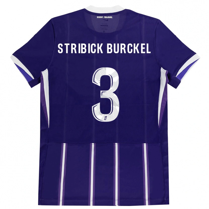 Danxen Mænd Laetitia Stribick-Burckel #3 Lilla Hvid Hjemmebane Spillertrøjer 2026/27 Trøje T-Shirt