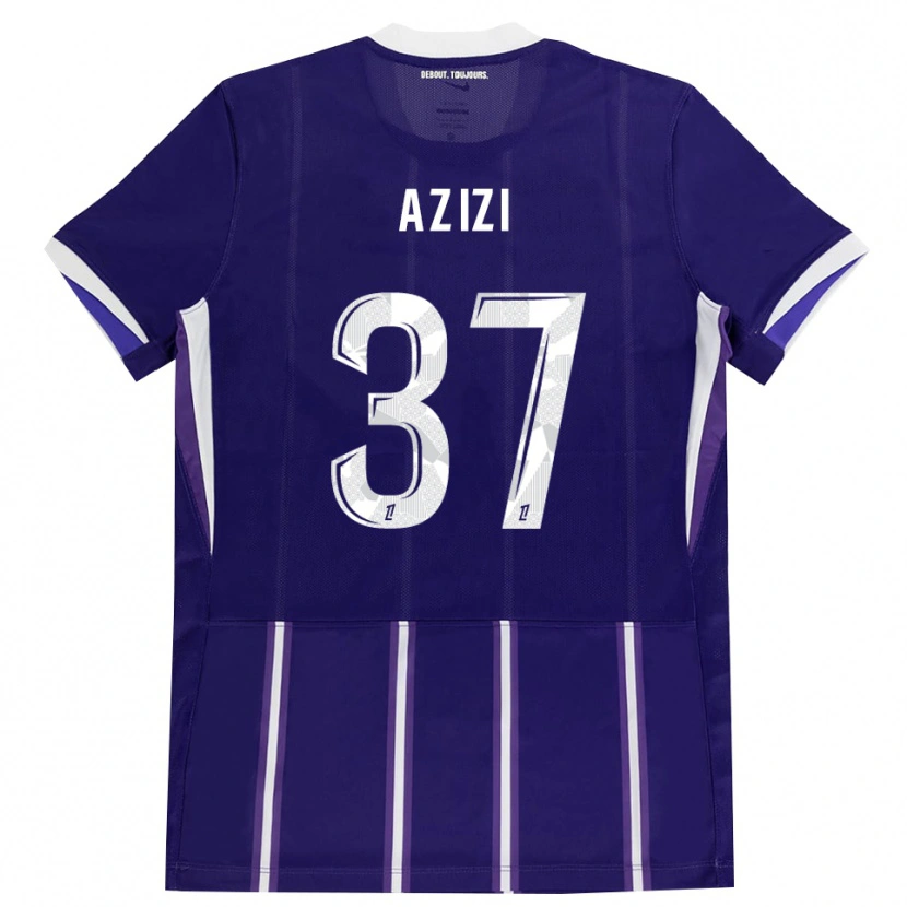 Danxen Mænd Ilyas Azizi #37 Lilla Hvid Hjemmebane Spillertrøjer 2026/27 Trøje T-Shirt