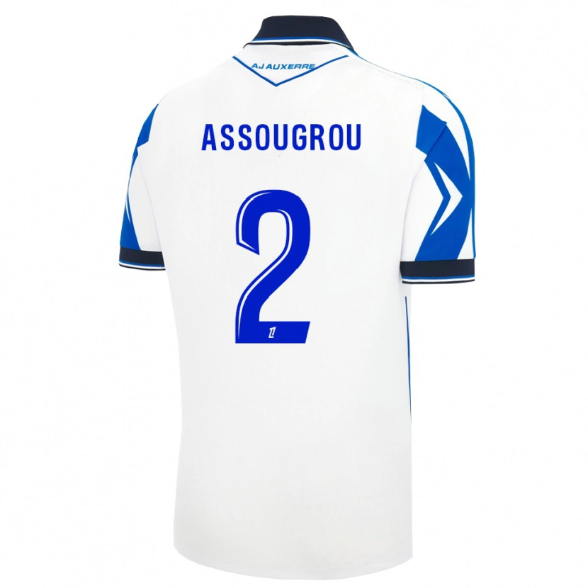 Danxen Mænd Kiliane Assougrou #2 Sort Hvid Blå Hjemmebane Spillertrøjer 2026/27 Trøje T-Shirt