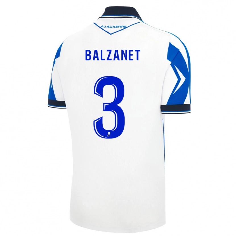 Danxen Mænd Guillaume Balzanet #3 Sort Hvid Blå Hjemmebane Spillertrøjer 2026/27 Trøje T-Shirt