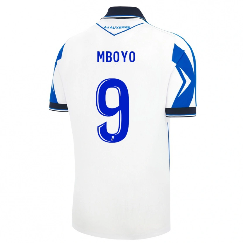 Danxen Mænd Andy Mboyo #9 Sort Hvid Blå Hjemmebane Spillertrøjer 2026/27 Trøje T-Shirt