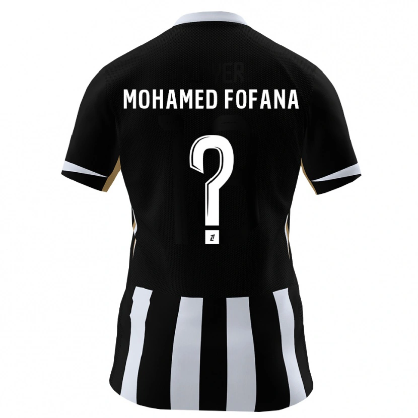 Danxen Mænd Yanis Mohamed Fofana #0 Sort Blå Hjemmebane Spillertrøjer 2026/27 Trøje T-Shirt