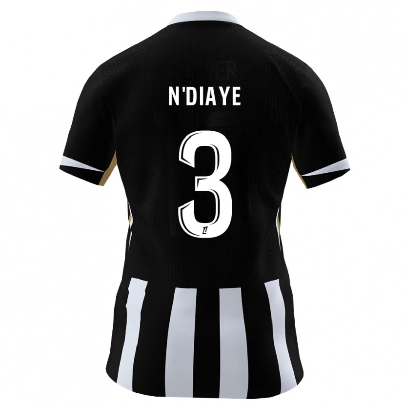 Danxen Mænd Demba N'diaye #3 Sort Blå Hjemmebane Spillertrøjer 2026/27 Trøje T-Shirt