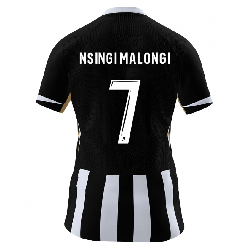 Danxen Mænd Rodrigue Nsingi Malongi #7 Sort Blå Hjemmebane Spillertrøjer 2026/27 Trøje T-Shirt