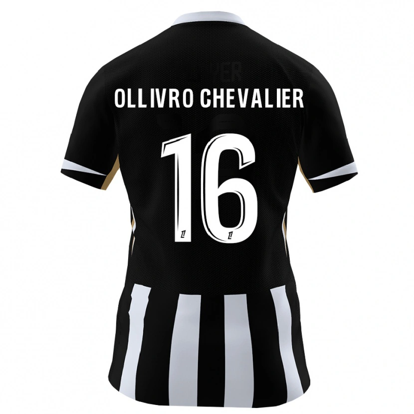 Danxen Mænd Sacha Ollivro Chevalier #16 Sort Blå Hjemmebane Spillertrøjer 2026/27 Trøje T-Shirt