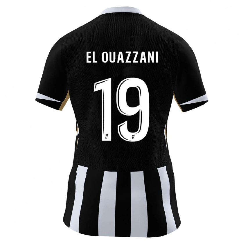 Danxen Mænd Amine El Ouazzani #19 Sort Blå Hjemmebane Spillertrøjer 2026/27 Trøje T-Shirt