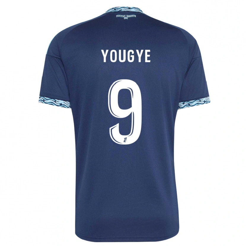 Danxen Mænd Joshua Yougye #9 Stålblå Hvid Hjemmebane Spillertrøjer 2026/27 Trøje T-Shirt