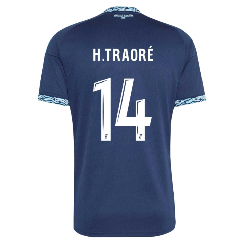 Danxen Mænd Hamari Traoré #14 Stålblå Hvid Hjemmebane Spillertrøjer 2026/27 Trøje T-Shirt