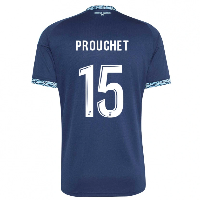 Danxen Mænd Killian Prouchet #15 Stålblå Hvid Hjemmebane Spillertrøjer 2026/27 Trøje T-Shirt