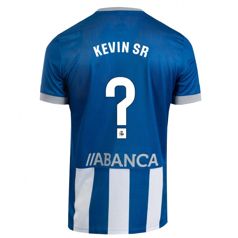 Danxen Mænd Kevin Sánchez #0 Blå Grå Hvid Hjemmebane Spillertrøjer 2026/27 Trøje T-Shirt