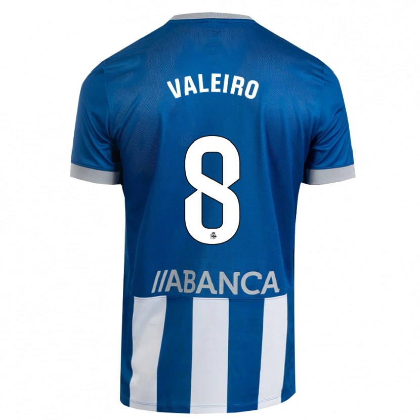 Danxen Mænd Mauro Valeiro #8 Blå Grå Hvid Hjemmebane Spillertrøjer 2026/27 Trøje T-Shirt