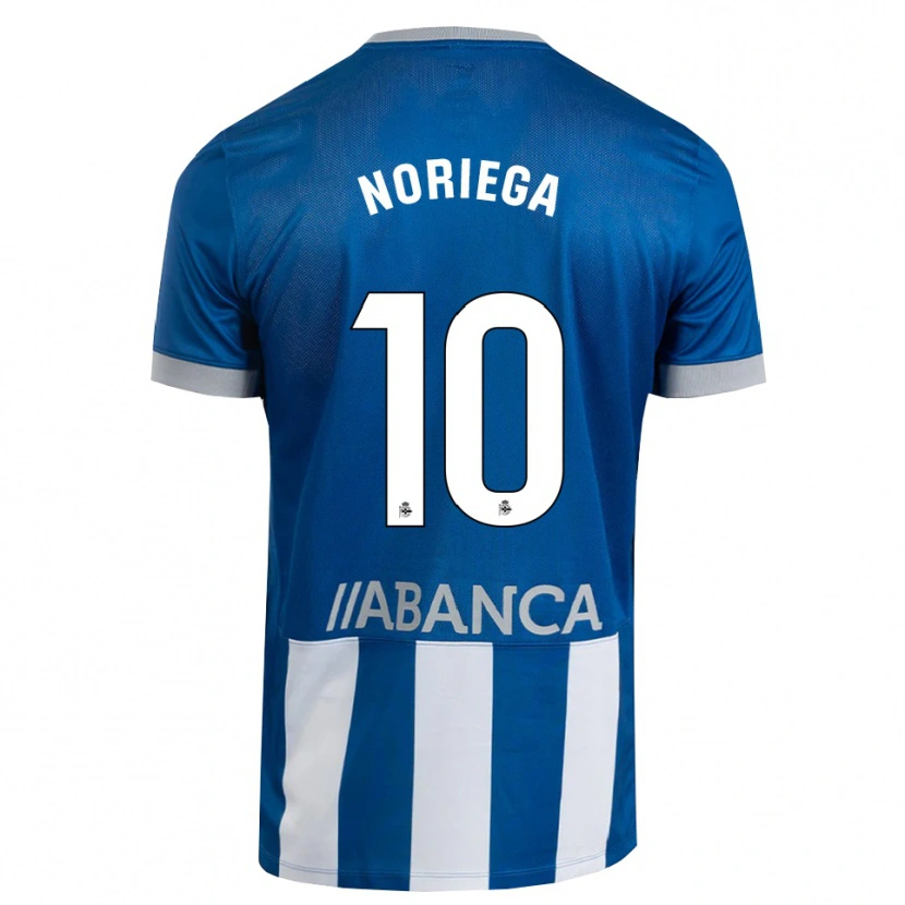 Danxen Mænd Jairo Noriega #10 Blå Grå Hvid Hjemmebane Spillertrøjer 2026/27 Trøje T-Shirt