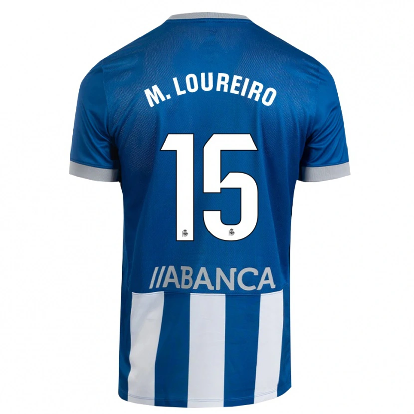 Danxen Mænd Miguel Loureiro #15 Blå Grå Hvid Hjemmebane Spillertrøjer 2026/27 Trøje T-Shirt