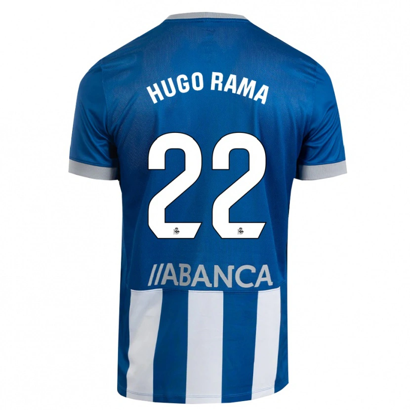 Danxen Mænd Hugo Rama #22 Blå Grå Hvid Hjemmebane Spillertrøjer 2026/27 Trøje T-Shirt