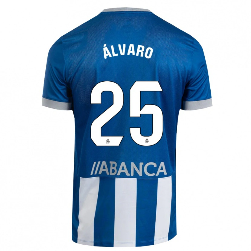 Danxen Mænd Álvaro Ferllo #25 Blå Grå Hvid Hjemmebane Spillertrøjer 2026/27 Trøje T-Shirt