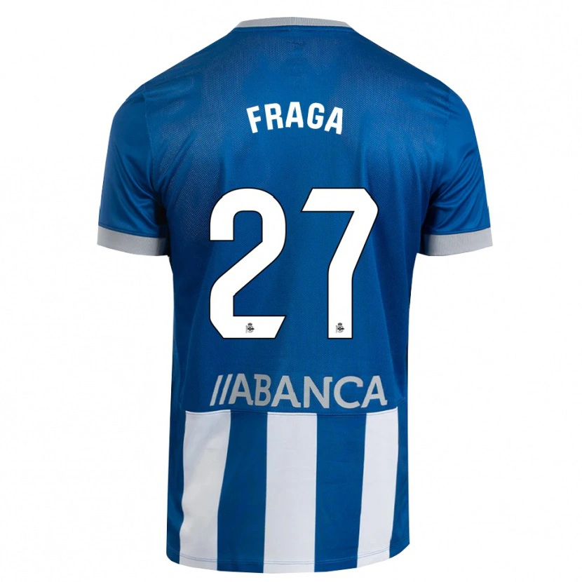 Danxen Mænd Álvaro Fraga #27 Blå Grå Hvid Hjemmebane Spillertrøjer 2026/27 Trøje T-Shirt